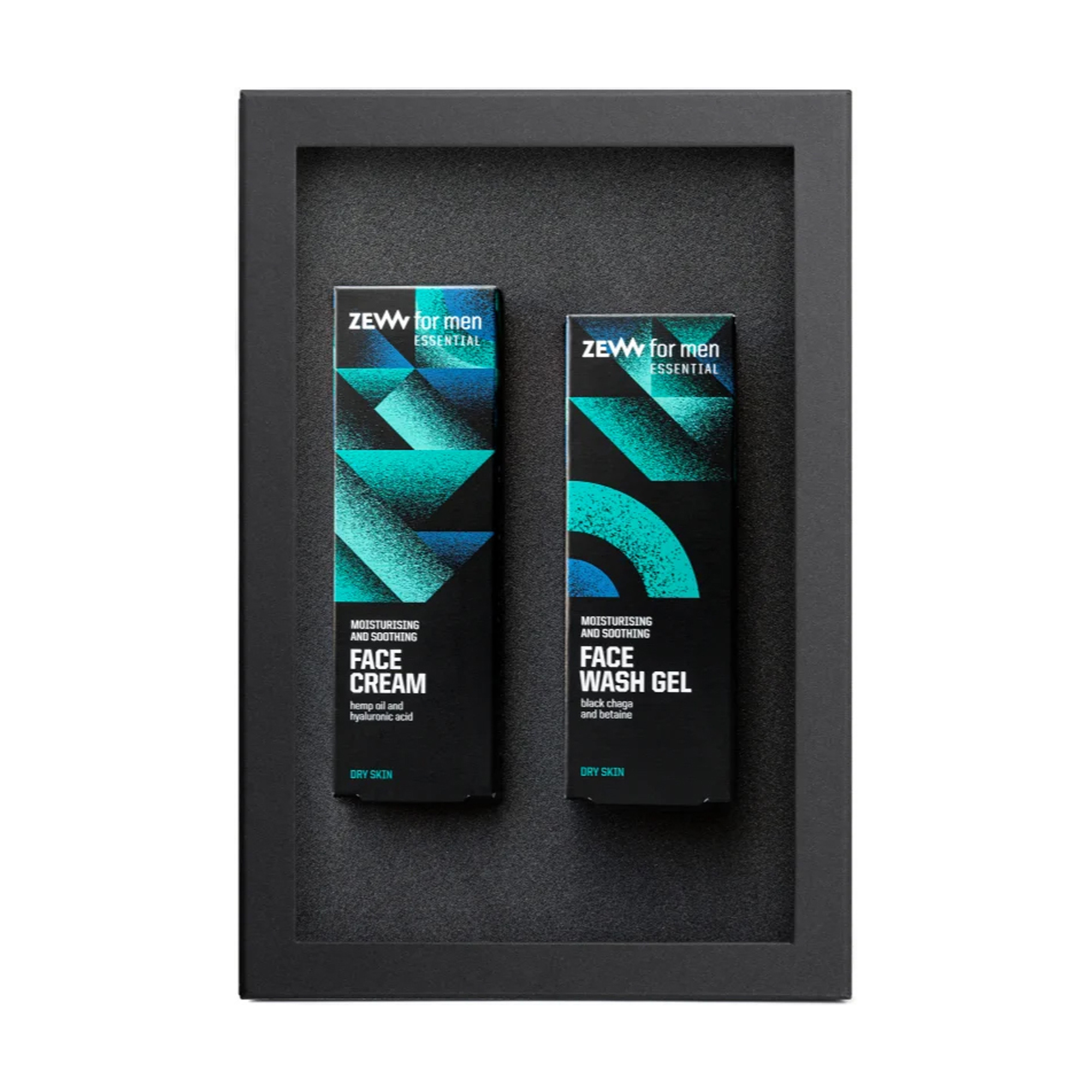 Чоловічий набір для обличчя ZEW For Men Moisturising and Soothing Set (крем для обличчя, 50 мл + гель для вмивання, 100 мл)